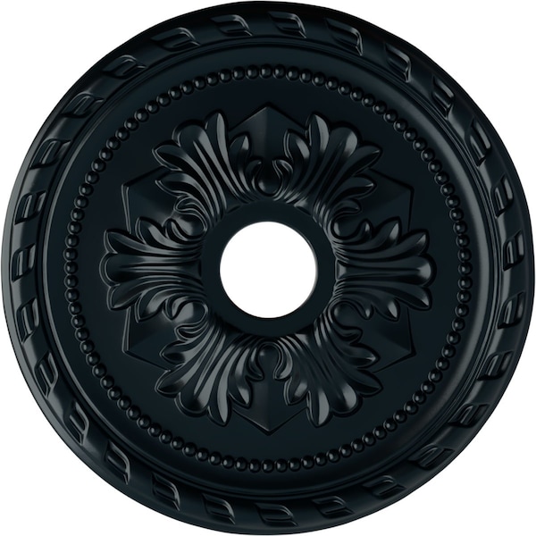 Ekena Millwork Palmetto Ceiling Medallion (Fits Canopies up to 5"), 20 7/8"OD x 3 5/8"ID x 1 5/8"P, Night Shade CM20PMNSF - main